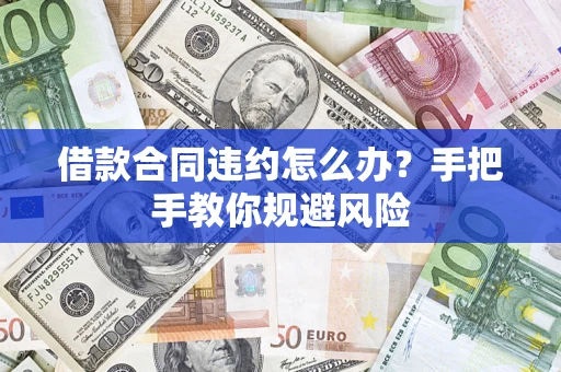 武汉借款合同违约怎么办？手把手教你规避风险