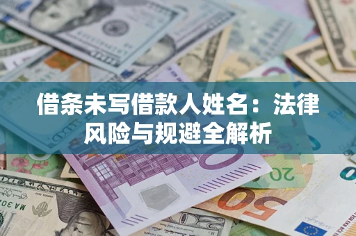 武汉借条未写借款人姓名：法律风险与规避全解析