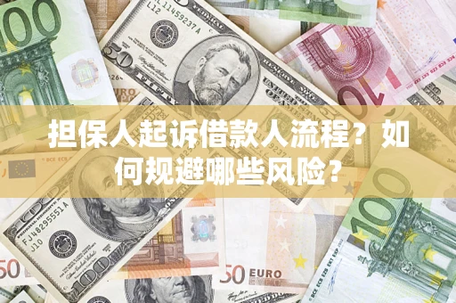 武汉担保人起诉借款人流程？如何规避哪些风险？