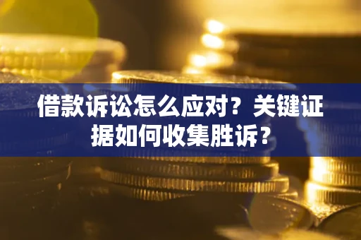 武汉借款诉讼怎么应对？关键证据如何收集胜诉？