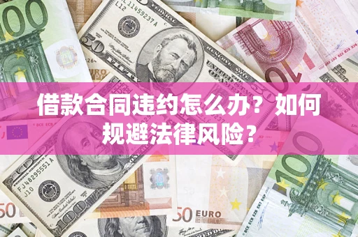 武汉借款合同违约怎么办？如何规避法律风险？
